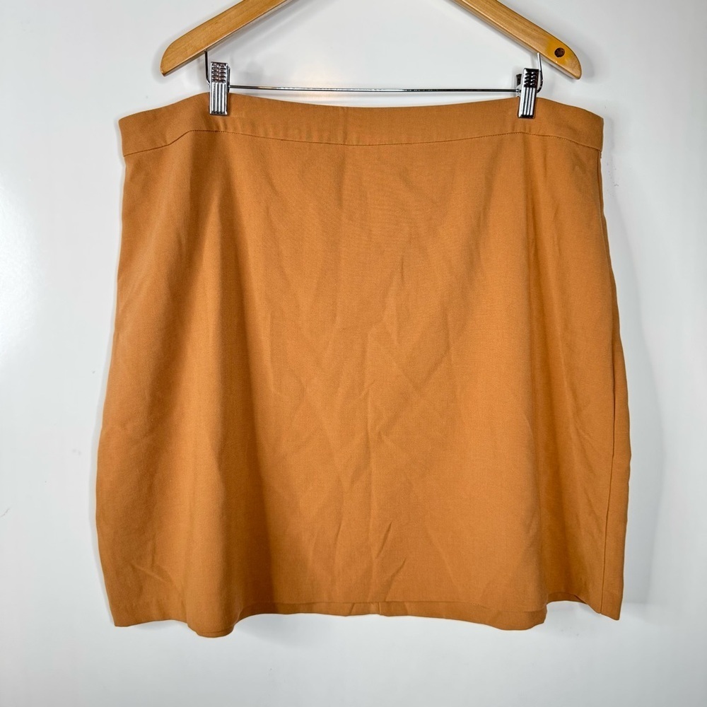 Eloquii Camel Color Short Pencil‎ Skirt Size 18